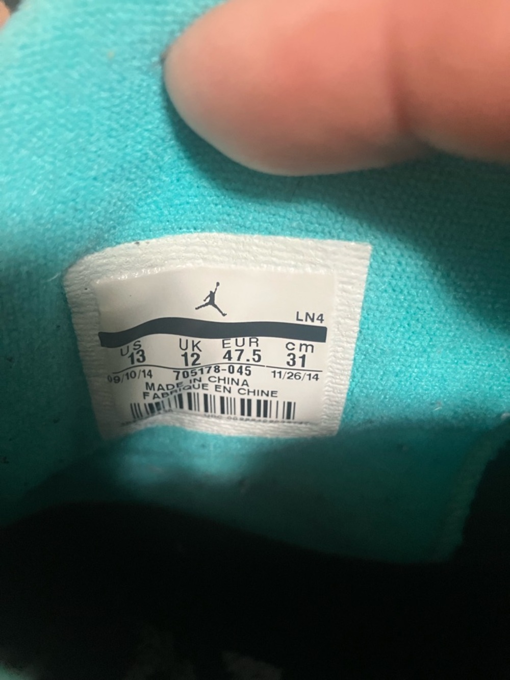 Jordan Retro 10 Lady Liberty Size 13 GUC - Picture 2 of 6